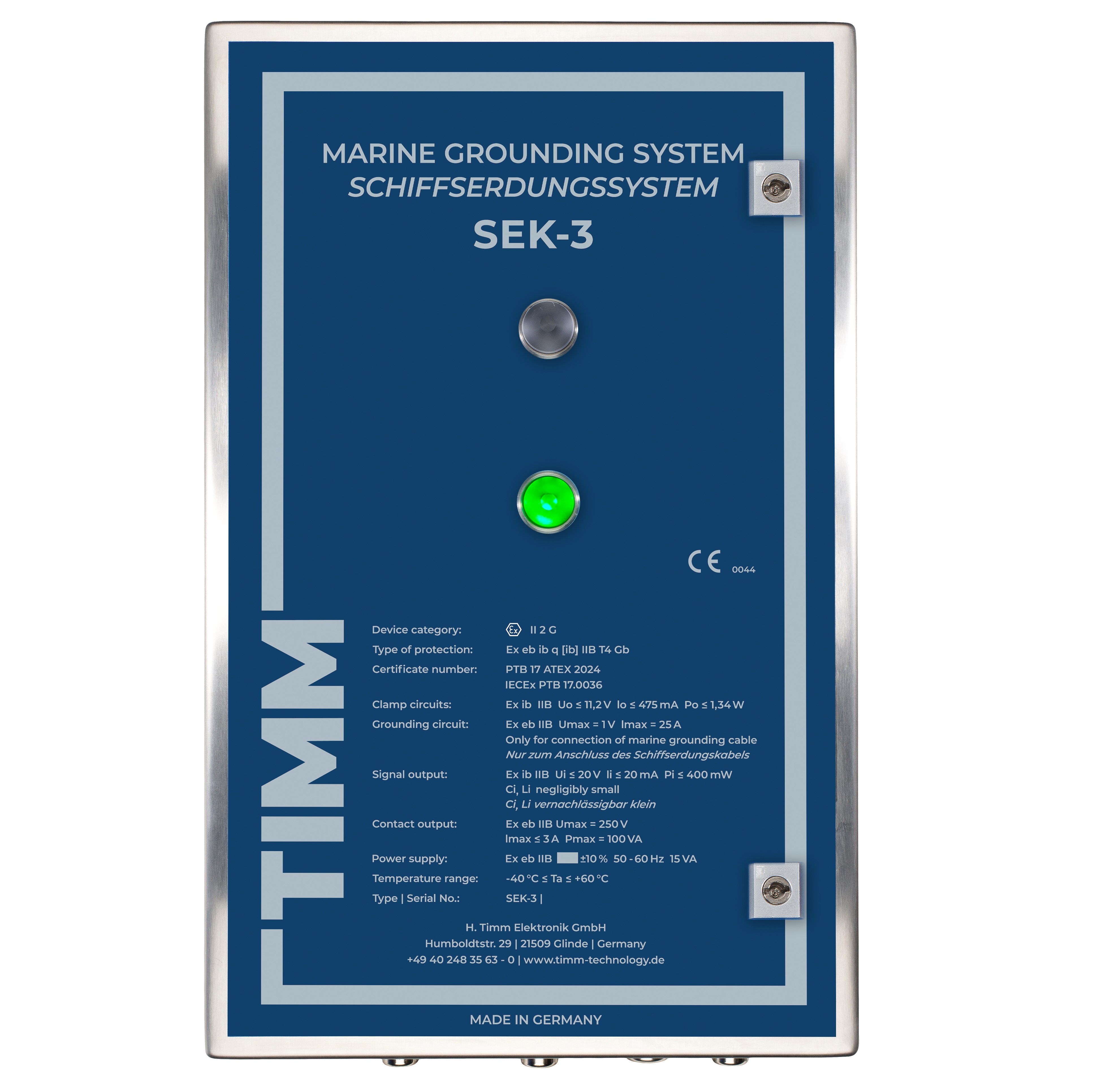 TIMM SEK-3船用静电接地监控联锁